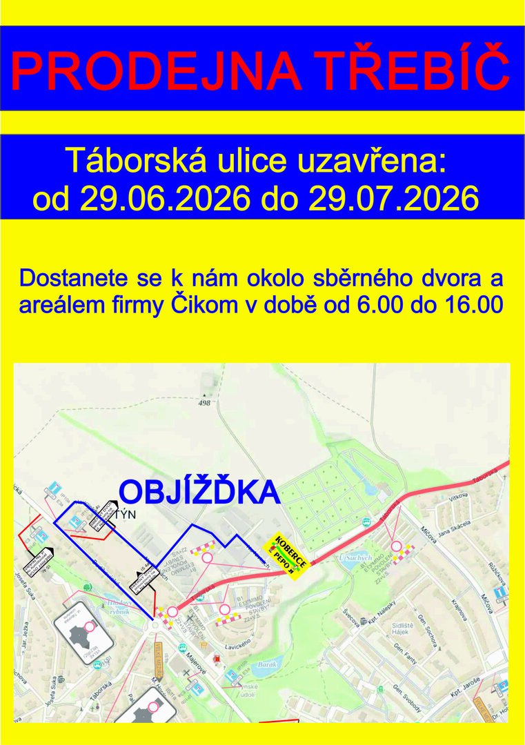 Objížďka Třebíč